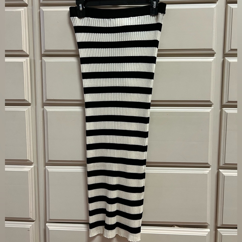 rib knit dress. - H&M